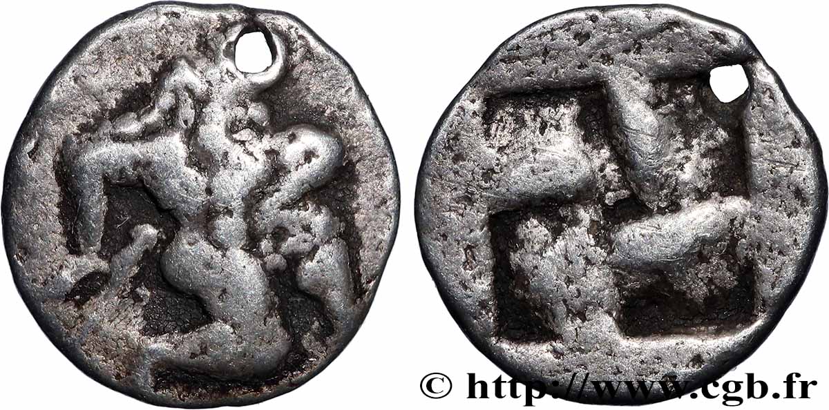 THRAKIEN - THRAKISCHE INSELN - THASOS Dixième de statère ou trihemiobole fSS