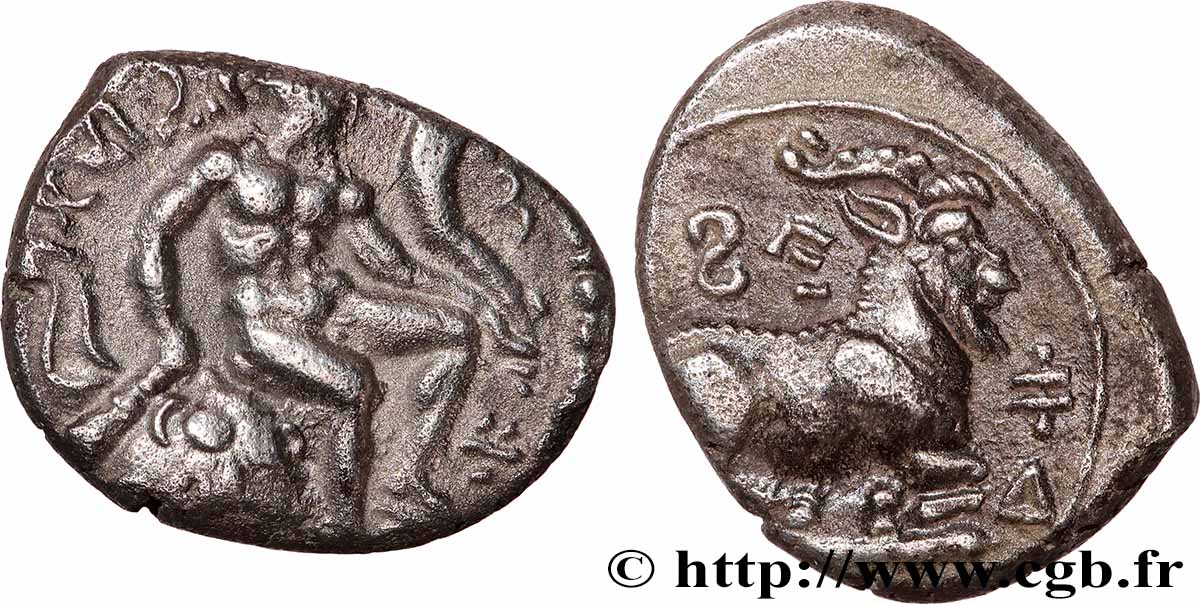 ZYPRIEN - ZYPRISCHE KÖNIGE - SALAMINA - EVAGORAS I Tiers de statère ou tetrobole VZ/fVZ