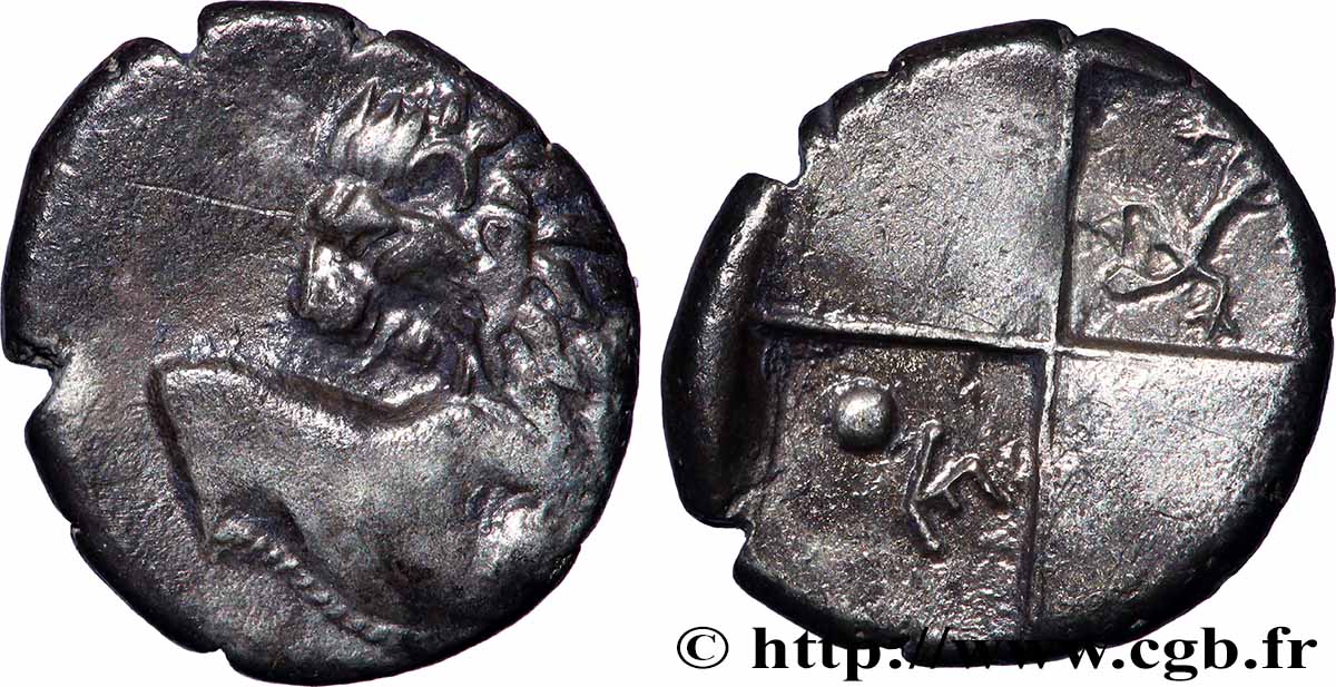 THRACE - CHERCHONÈSE DE THRACE - CHERRONESOS Hemidrachme ou tetrobole TTB