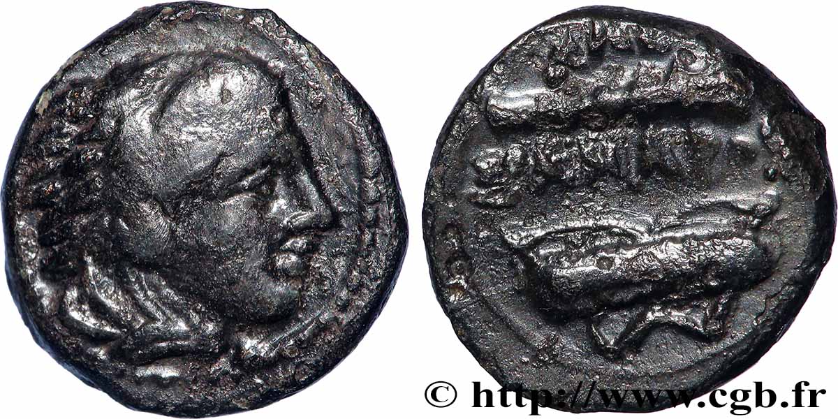 MACÉDOINE - ROYAUME DE MACÉDOINE - ALEXANDRE III LE GRAND Quart d’unité TTB