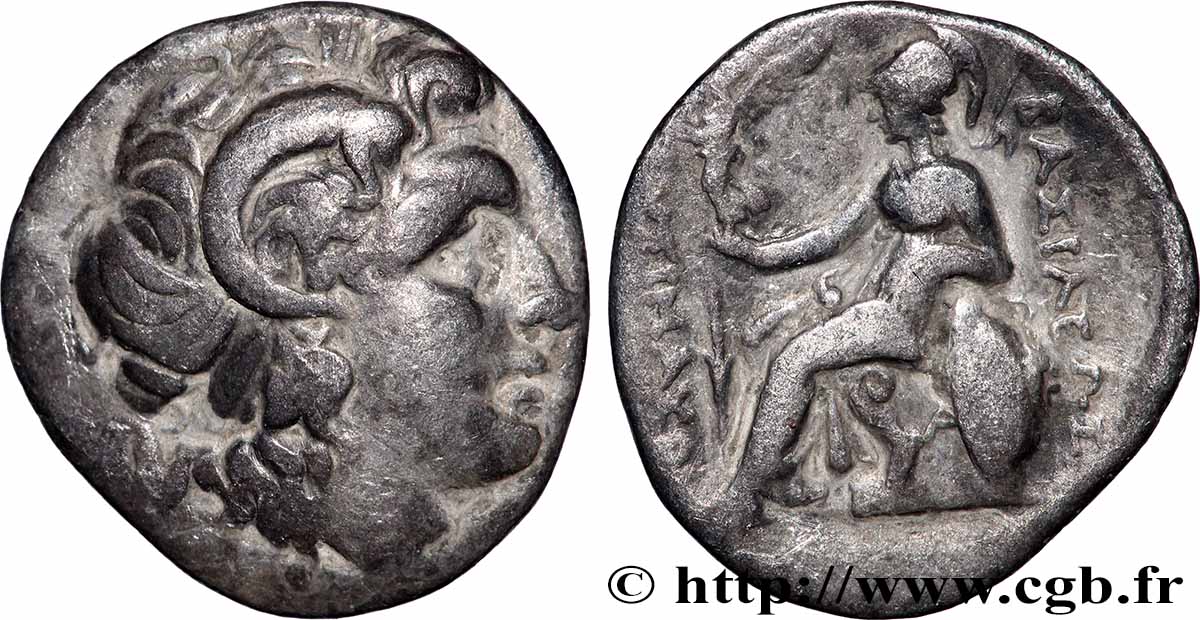 THRACE - ROYAUME DE THRACE - LYSIMAQUE drachme TTB/TB+