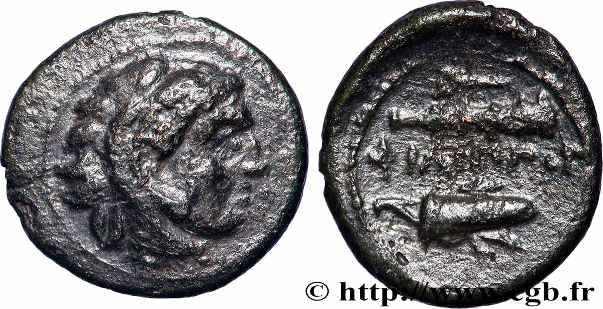 MACÉDOINE - ROYAUME DE MACÉDOINE - PHILIPPE II Quart d’unité TTB