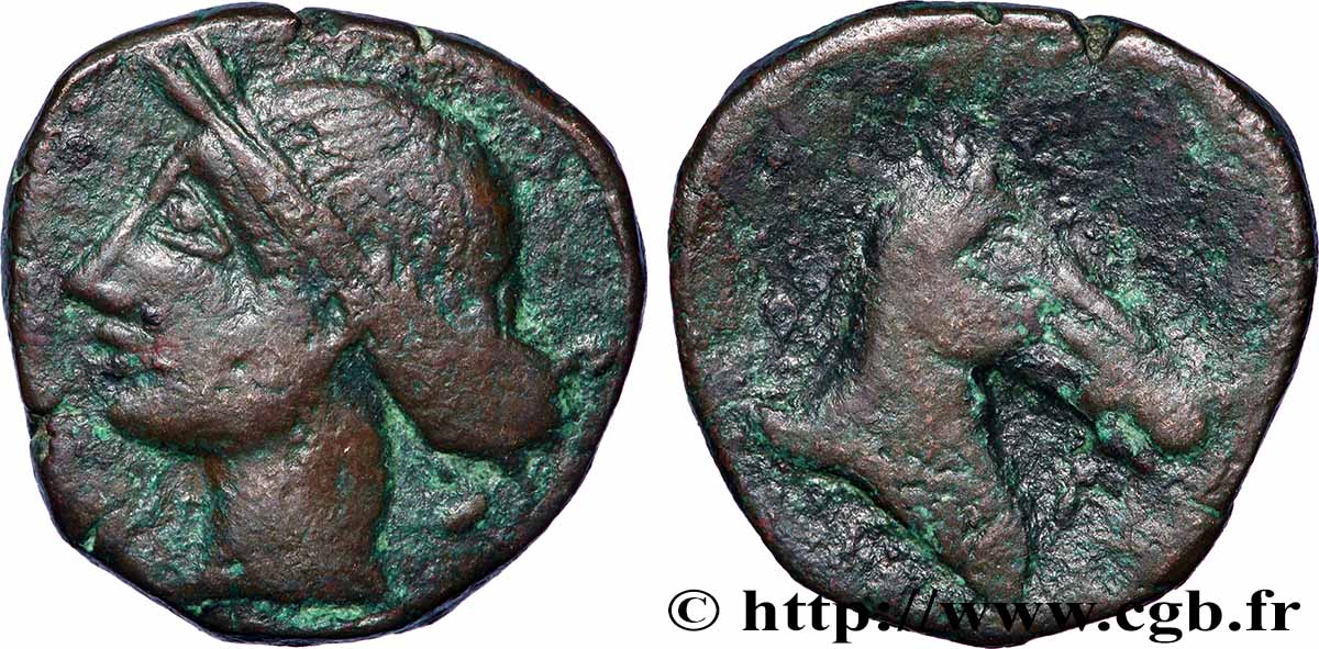 ZEUGITANIA - CARTHAGE Double shekel VF