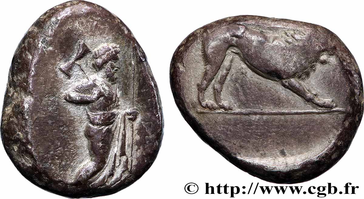 CARIE - SATRAPES DE CARIE - HECATOMNUS Tétradrachme TTB