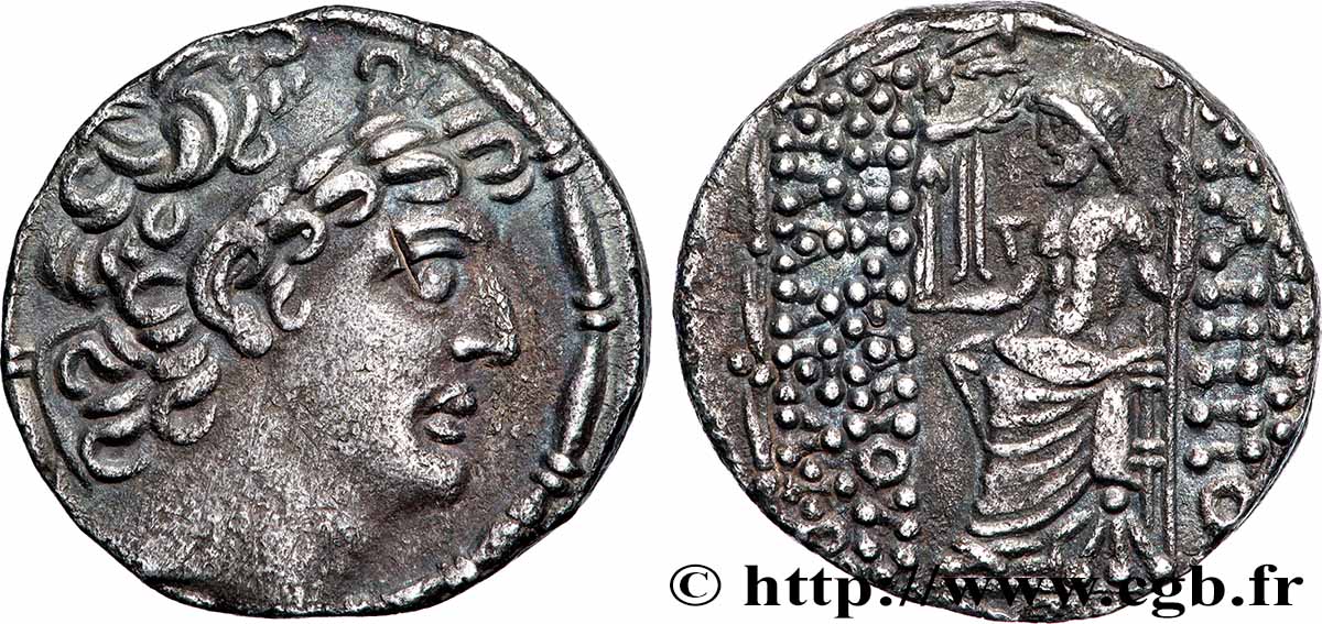 SYRIEN - SELEUKIDISCHES KÖNIGREICH - PHILIPPOS PHILADELPHOS Tétradrachme fVZ