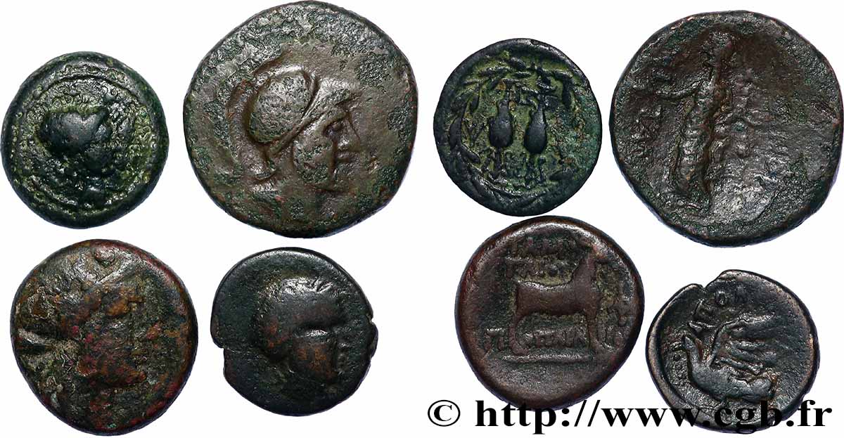 LOTS Lot de quatre monnaies lot