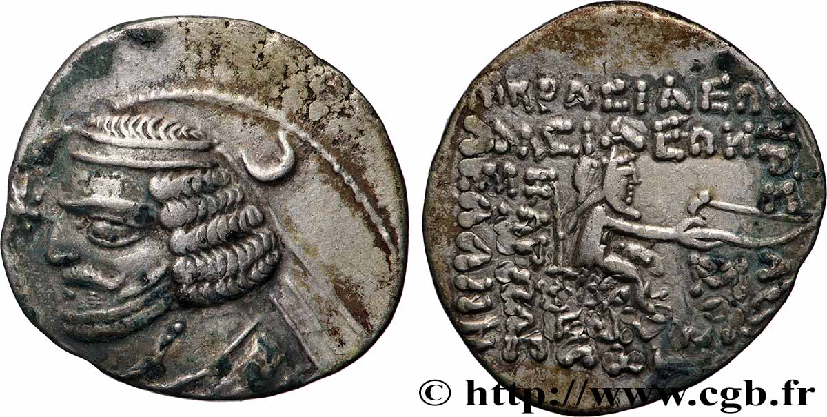 PARTHIEN - KÖNIGREICH DER PARTHER - ORODES II Drachme SS/fVZ