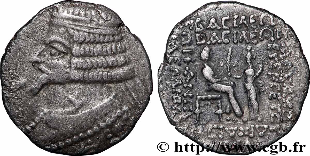 ROYAUME PARTHE - PHRAATES IV Tétradrachme TTB