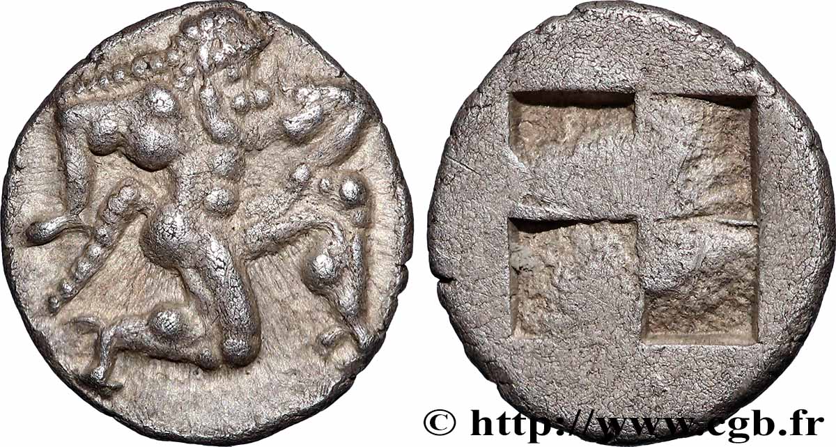 THRAKIEN - THRAKISCHE INSELN - THASOS Dixième de statère ou trihemiobole VZ