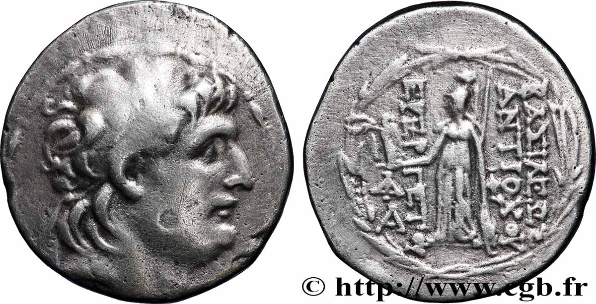 SYRIE - ROYAUME SÉLEUCIDE - ANTIOCHUS VII SIDETES Tétradrachme TB+/TTB
