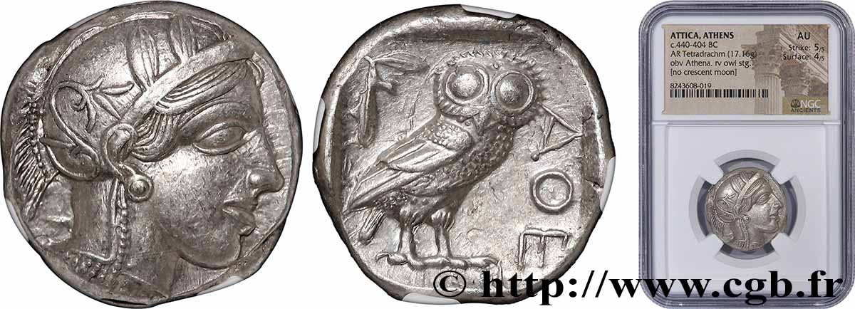ATTICA - ATHENA Tétradrachme MS