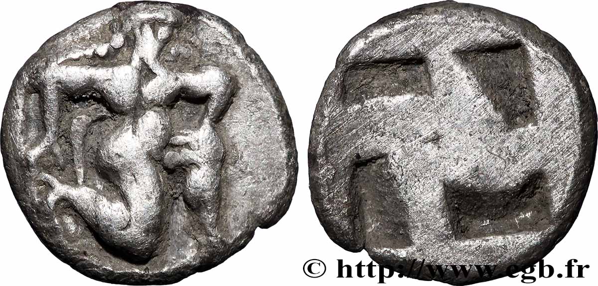 THRACIA - THRACIAN ISLANDS - THASOS Dixième de statère ou trihemiobole XF