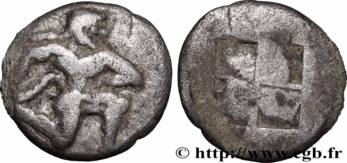 THRACIA - THRACIAN ISLANDS - THASOS Dixième de statère ou trihemiobole VF