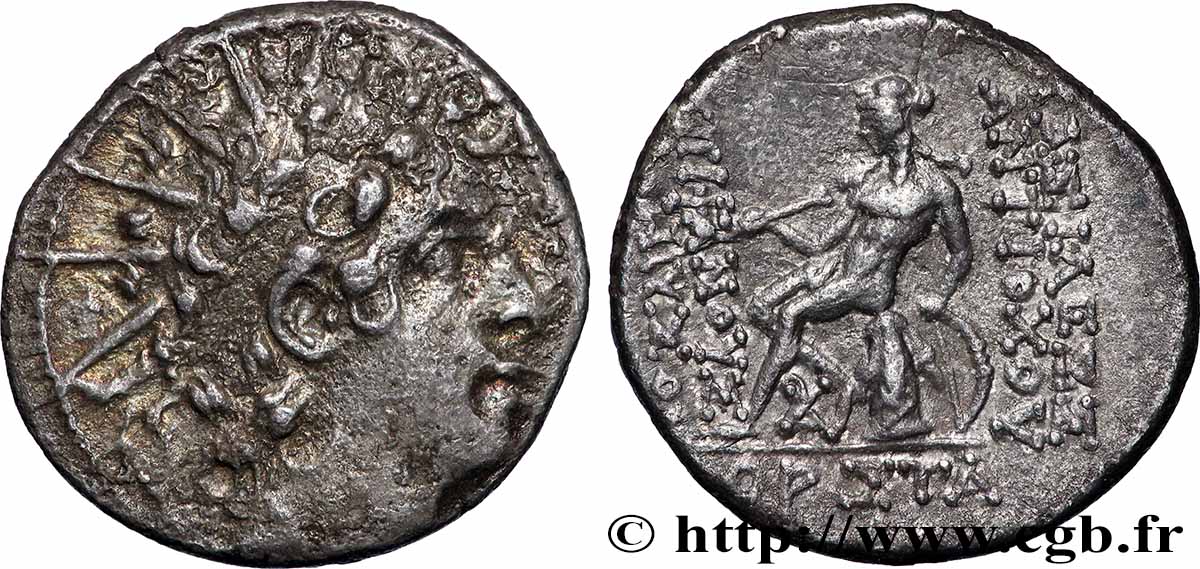 SYRIE - ROYAUME SÉLEUCIDE - ANTIOCHUS VI DIONYSOS Drachme TTB
