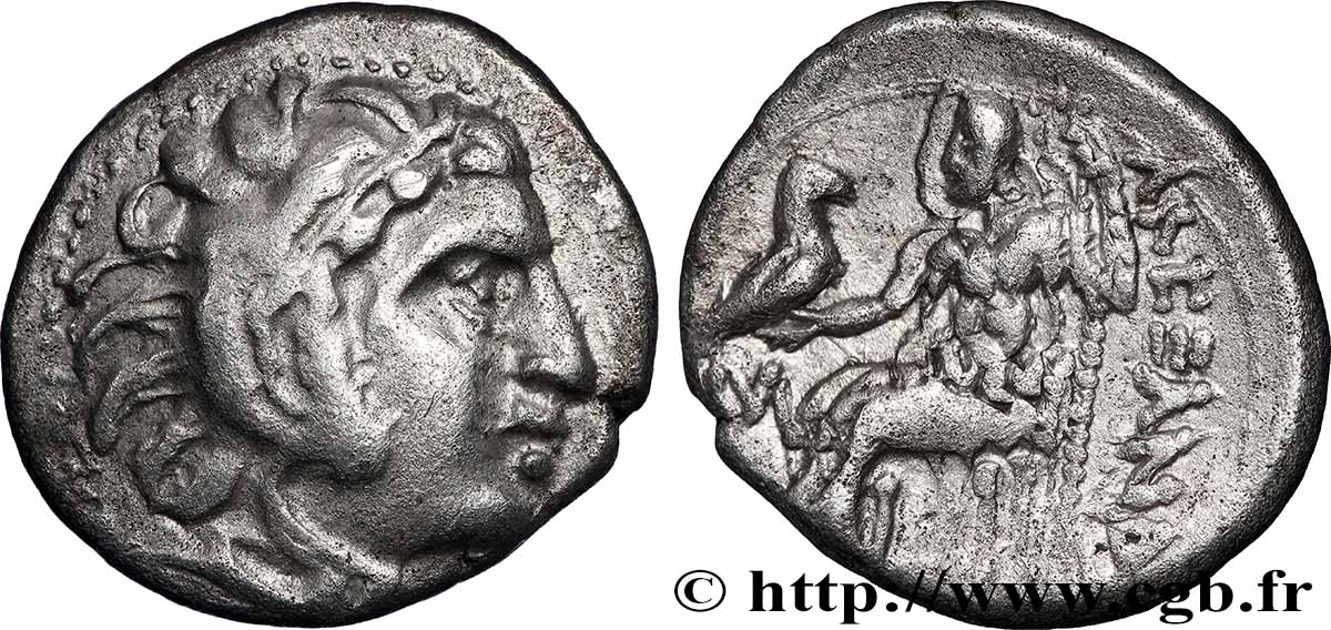 MACÉDOINE - ROYAUME DE MACÉDOINE - DÉMÉTRIUS POLIORCÈTE Drachme TTB+/TTB