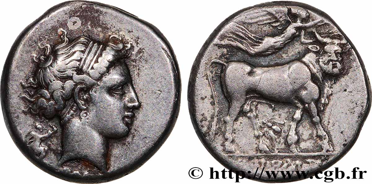 CAMPANIE - NEAPOLIS (NAPLES) Nomos, statère ou didrachme TTB+/TTB
