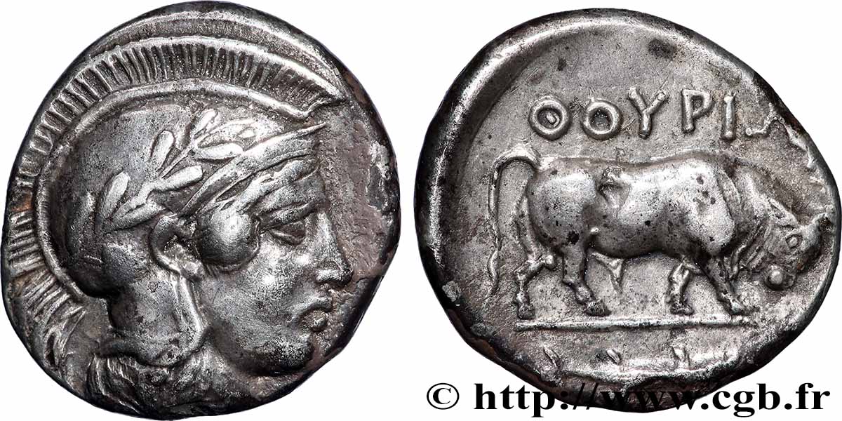 LUCANIA - THURIUM Nomos, statère ou didrachme q.SPL