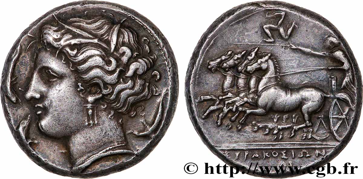 SICILE - SYRACUSE Tétradrachme SUP/TTB+
