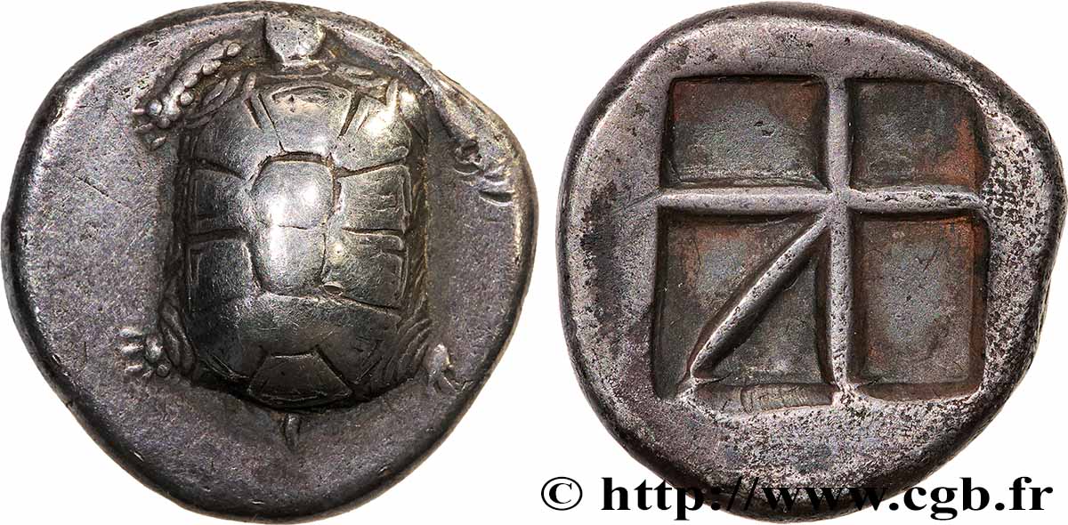AEGINA - ÎLE D&nbsp;ÉGINE - ÉGINE Statère TTB+