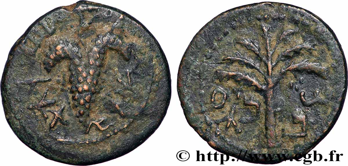 GIUDAEA - SEGUNDA RIBELLIONE DI BAR KOKHBA Demi-unité q.BB