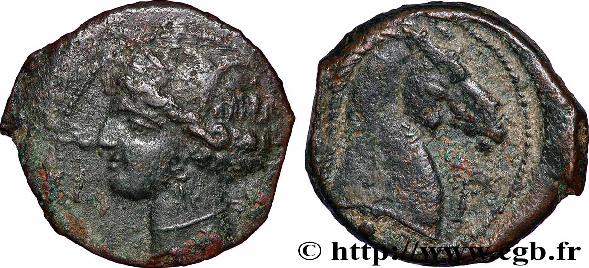 ZEUGITANIA - CARTHAGE Shekel VF