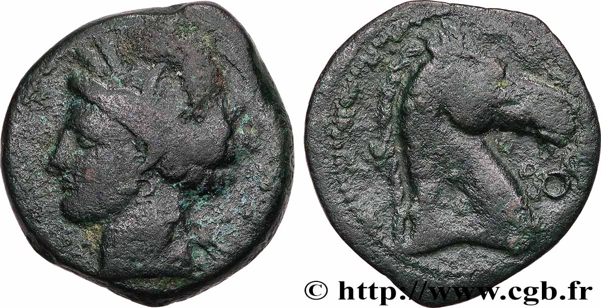 ZEUGITANIA - CARTHAGE Shekel ou unité VF