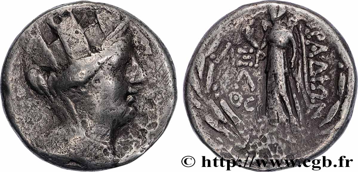 PHOENICIA - ARADOS Tétradrachme stéphanophore VF