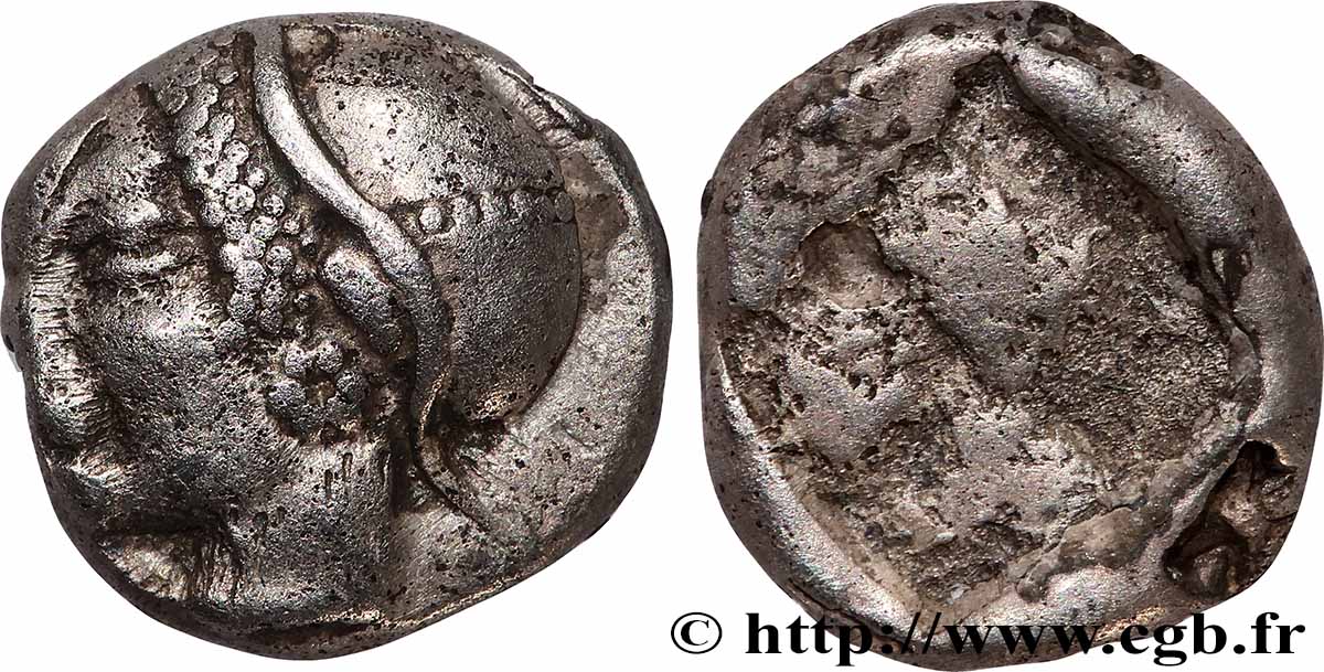 MASSALIA - MARSEILLE Trihémiobole ou 1 1/4 litra “type de Smyrne” TTB