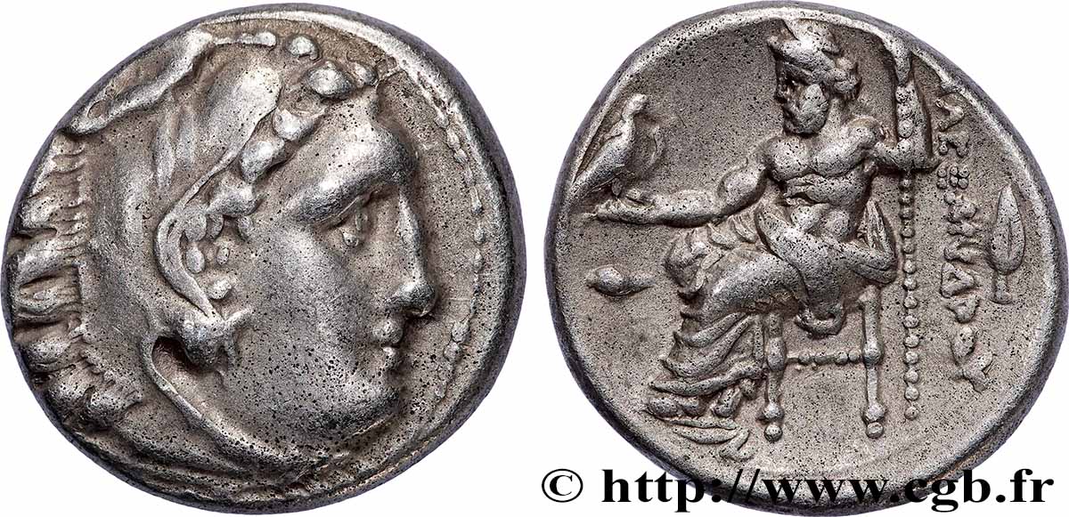 MACÉDOINE - ROYAUME DE MACÉDOINE - PHILIPPE III ARRHIDÉE Drachme TTB+