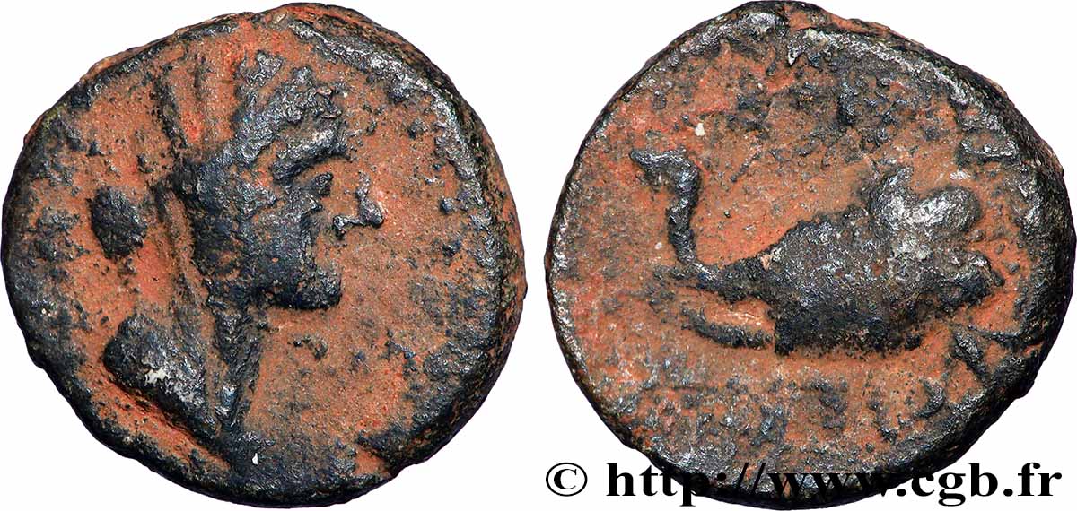 SYRIE - ROYAUME SÉLEUCIDE - ANTIOCHUS IV ÉPIPHANES Chalque TB+