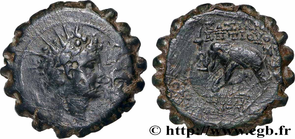 SYRIE - ROYAUME SÉLEUCIDE - ANTIOCHUS VI DIONYSOS Dichalque TB+/TTB