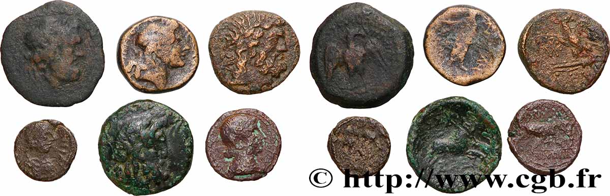 LOTS Lot de six monnaies lot