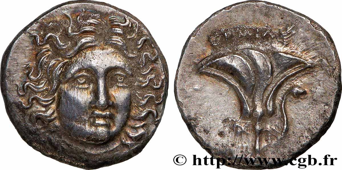 KARIEN - KARISCHE INSELN - RHODISCHE PERAIA Drachme VZ/fVZ