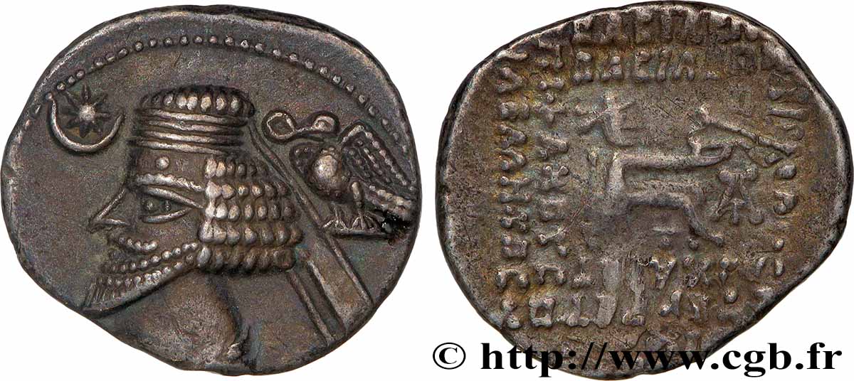 PARTHIEN - KÖNIGREICH DER PARTHER - PHRAATES IV Drachme VZ/fVZ