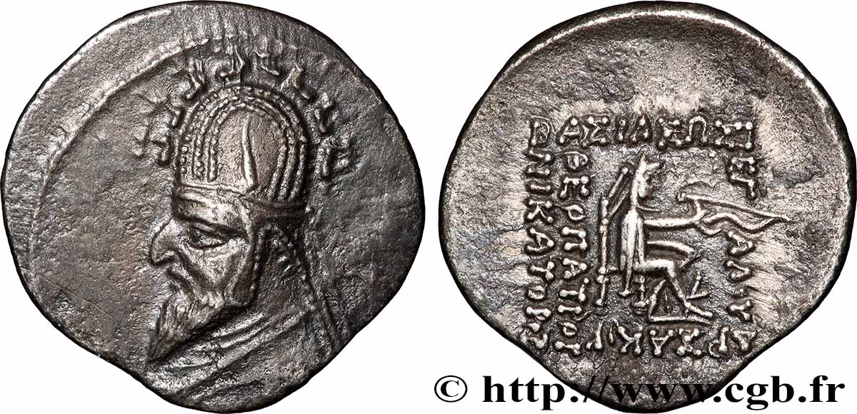 PARTIA - REGNO DI PARTIA - SINATRUCES Drachme q.SPL