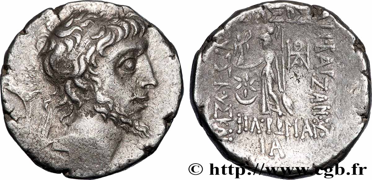 CAPPADOCE - ROYAUME DE CAPPADOCE - ARIOBARZANES III EUSEBES PHILOROMAIOS Drachme TTB+
