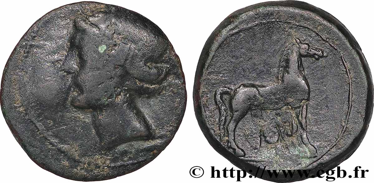 ZEUGITANA - CARTHAGE Shekel VF/XF