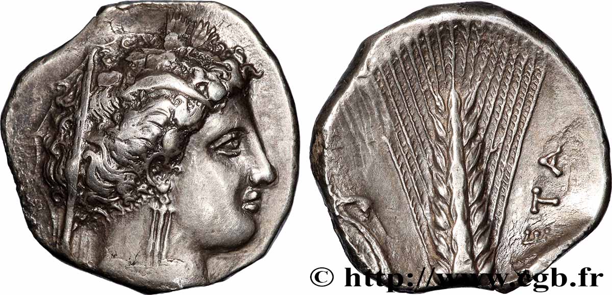 LUCANIA - METAPONTION Nomos ou didrachme AU/AU