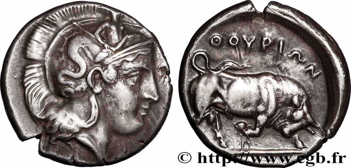 LUCANIE - THURIUM Nomos, statère ou didrachme TTB+