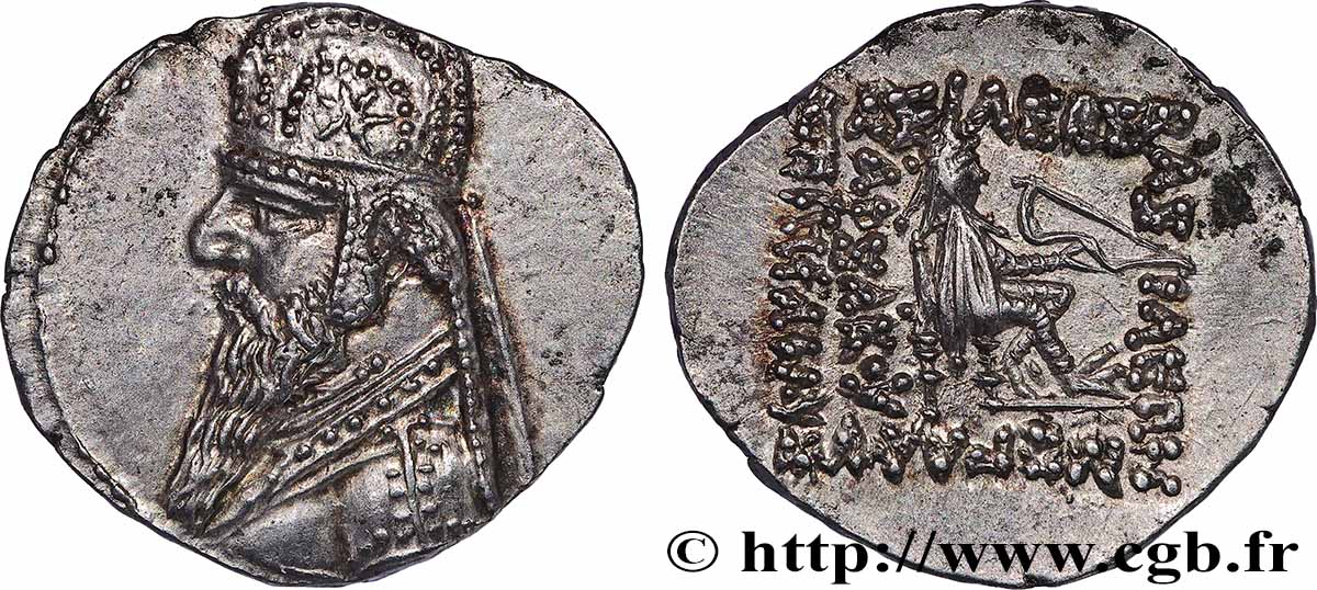 PARTHIAN KINGDOM - MITHRADATES II Drachme MS
