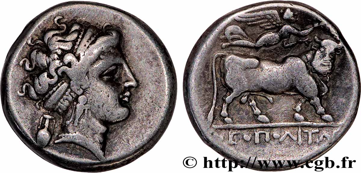 CAMPANIE - NEAPOLIS (NAPLES) Nomos ou didrachme TTB+