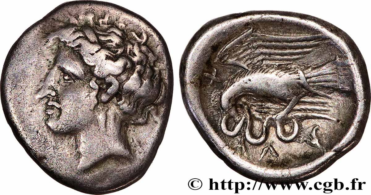 EUBÉE - CHALCIS Drachme TTB+