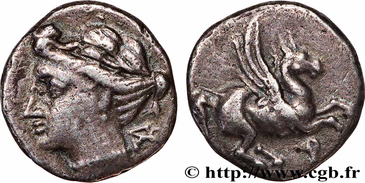 CORINTHIE - CORINTHE Drachme  TTB/TTB+