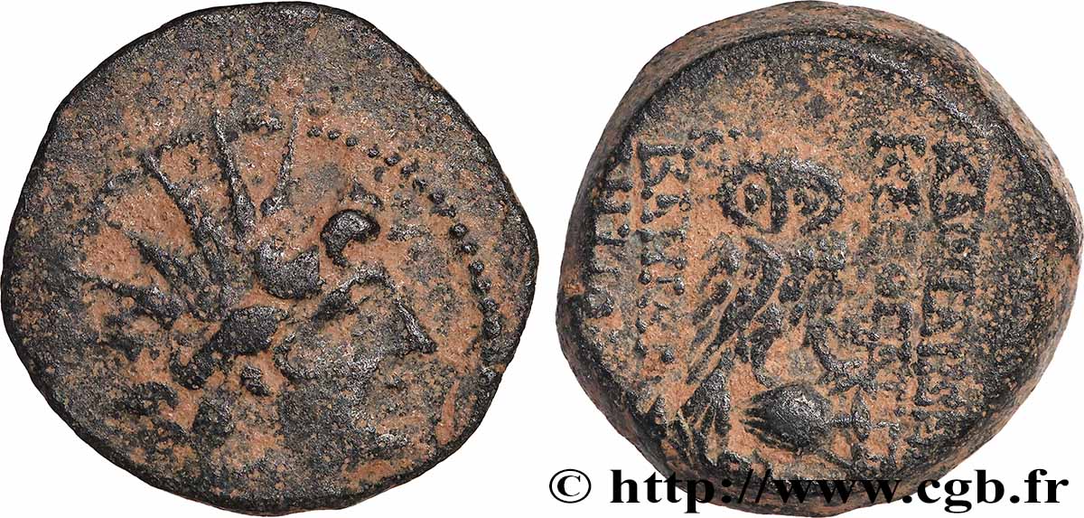 SYRIE - ROYAUME SÉLEUCIDE - CLÉOPÂTRE THÉA et ANTIOCHUS VIII GRYPUS Unité TB+
