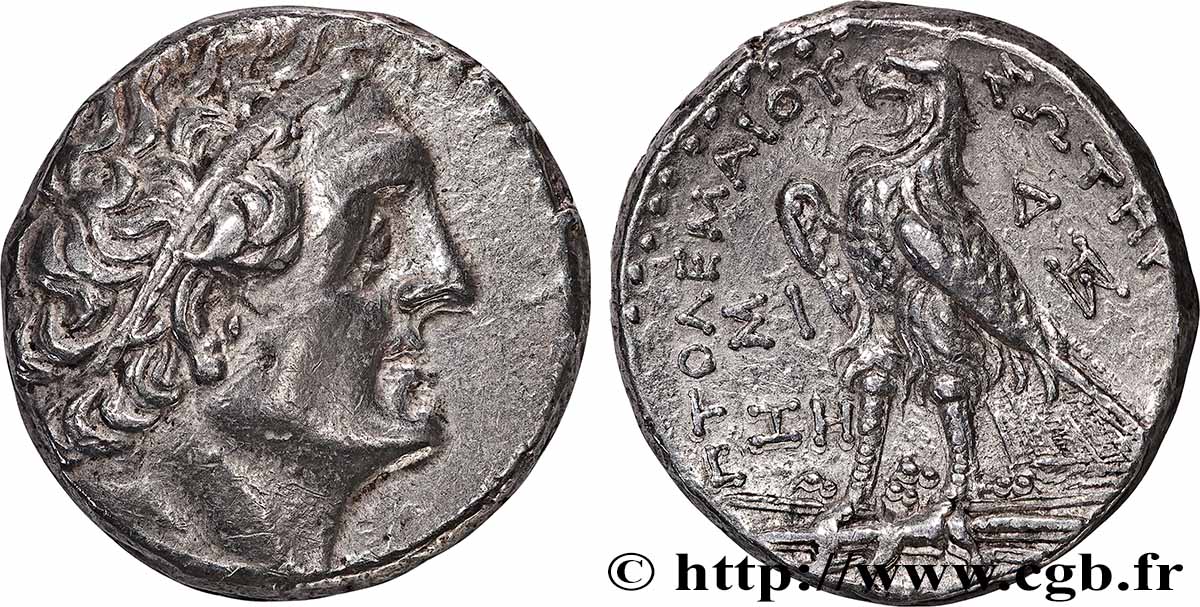 ÉGYPTE - ROYAUME LAGIDE - PTOLÉMÉE III ÉVERGÈTE Tétradrachme TTB+