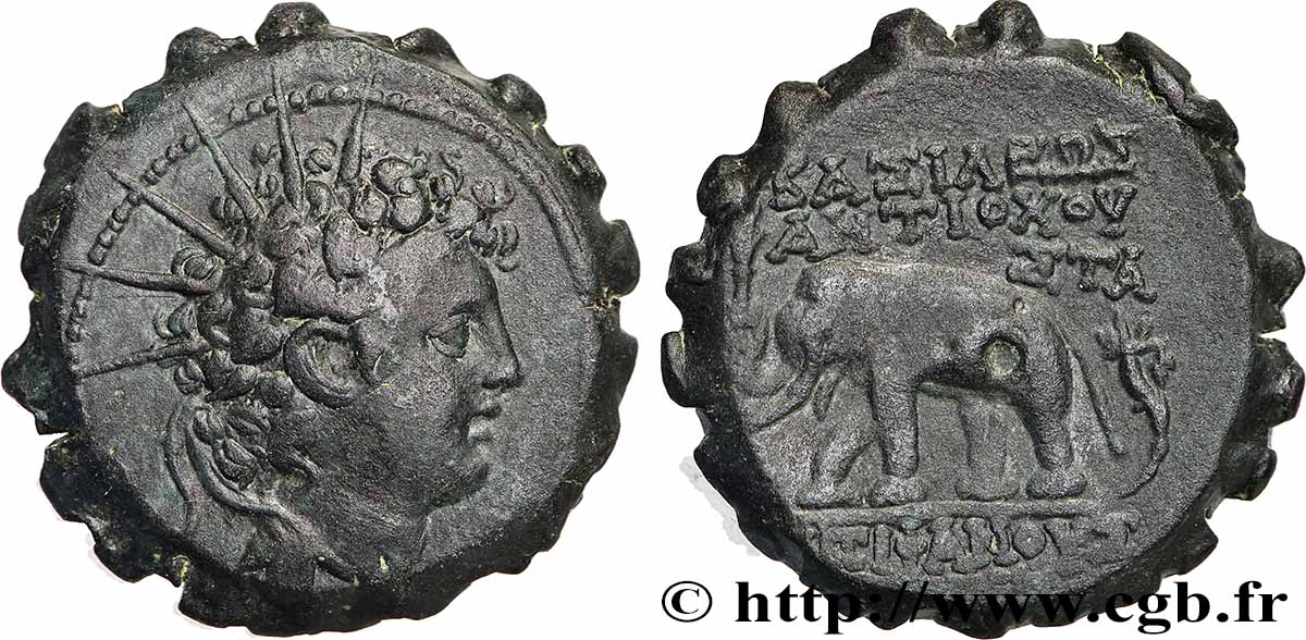 SYRIE - ROYAUME SÉLEUCIDE - ANTIOCHUS VI DIONYSOS Dichalque SUP/TTB+