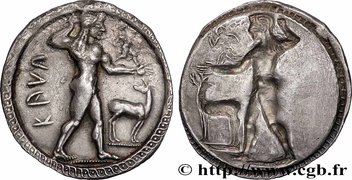 BRUTTIUM - CAULONIA Statère, nomos ou didrachme VZ