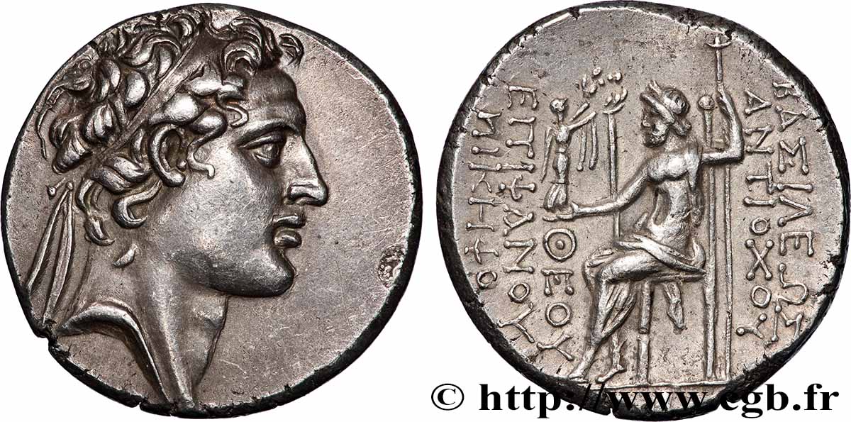 SYRIEN - SELEUKIDISCHES KÖNIGREICH - ANTIOCHOS IV EPIPHANES Tétradrachme fST/VZ