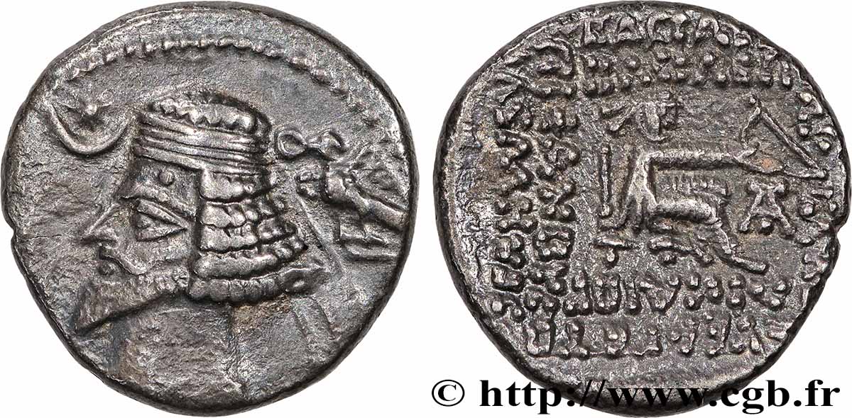 PARTHIAN KINGDOM - PHRAATES IV Drachme AU