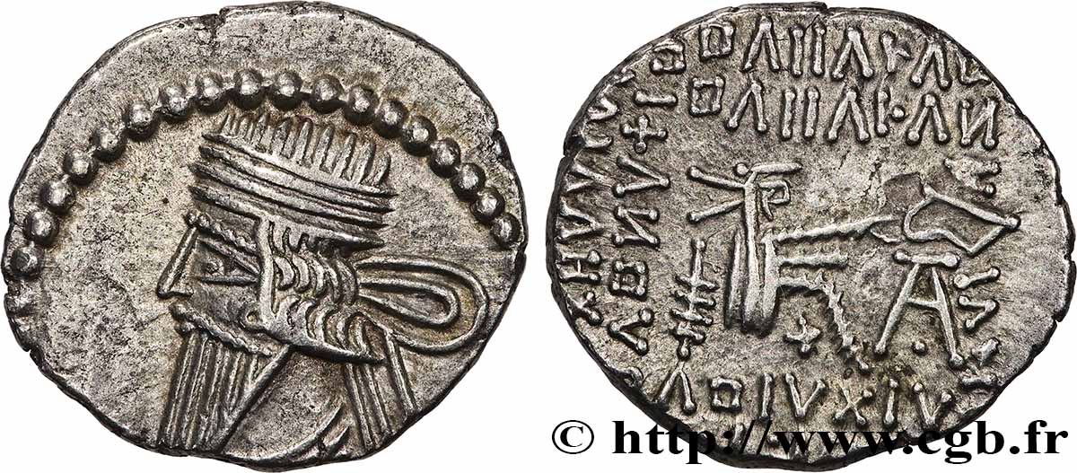 PARTHIE - ROYAUME PARTHE - VOLOGÈSE III Drachme SUP